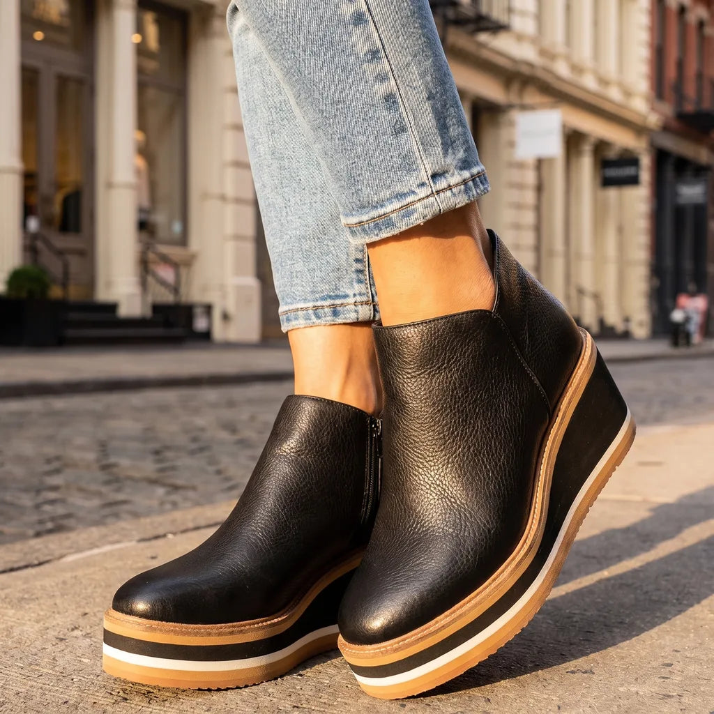 Kimberly - Wedge Heel Ankle Boots