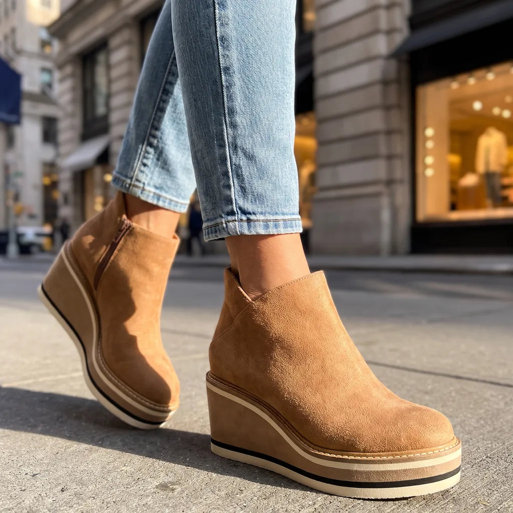 Kimberly - Wedge Heel Ankle Boots