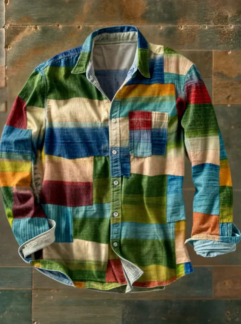 Kellan – Premium Patchwork Statement Shirt
