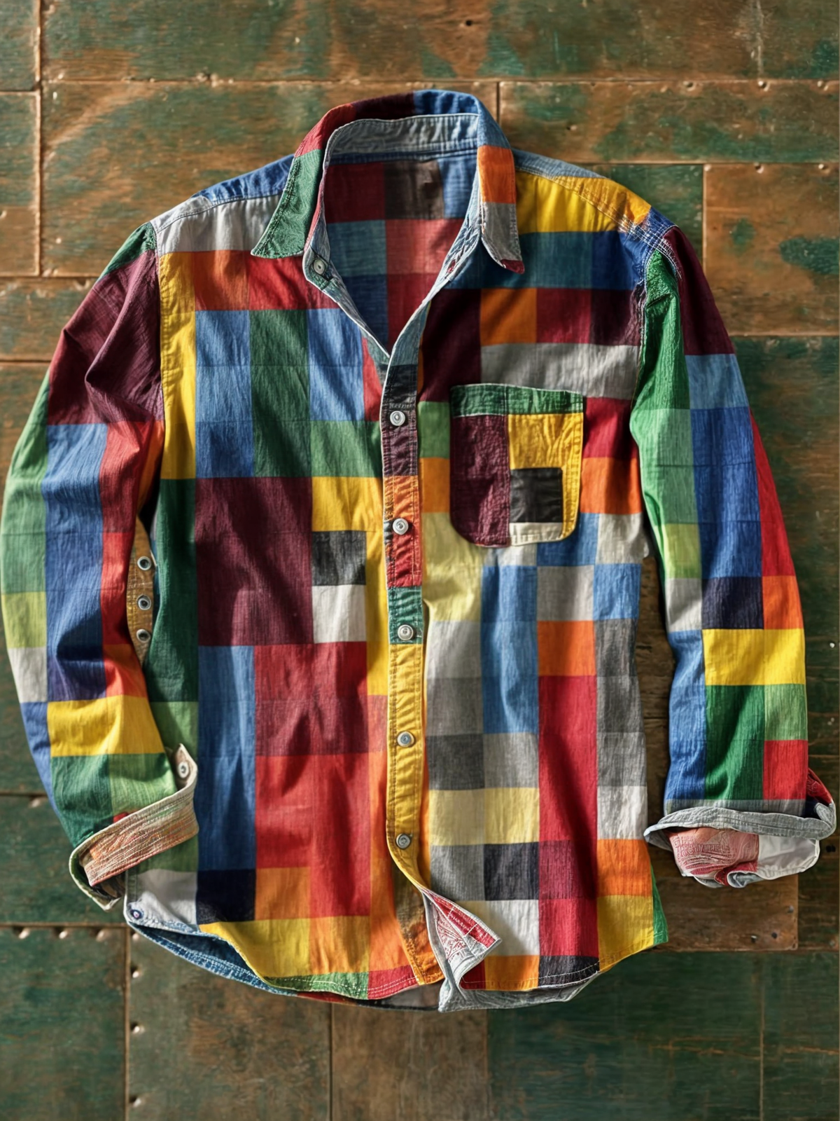 Kellan – Premium Patchwork Statement Shirt