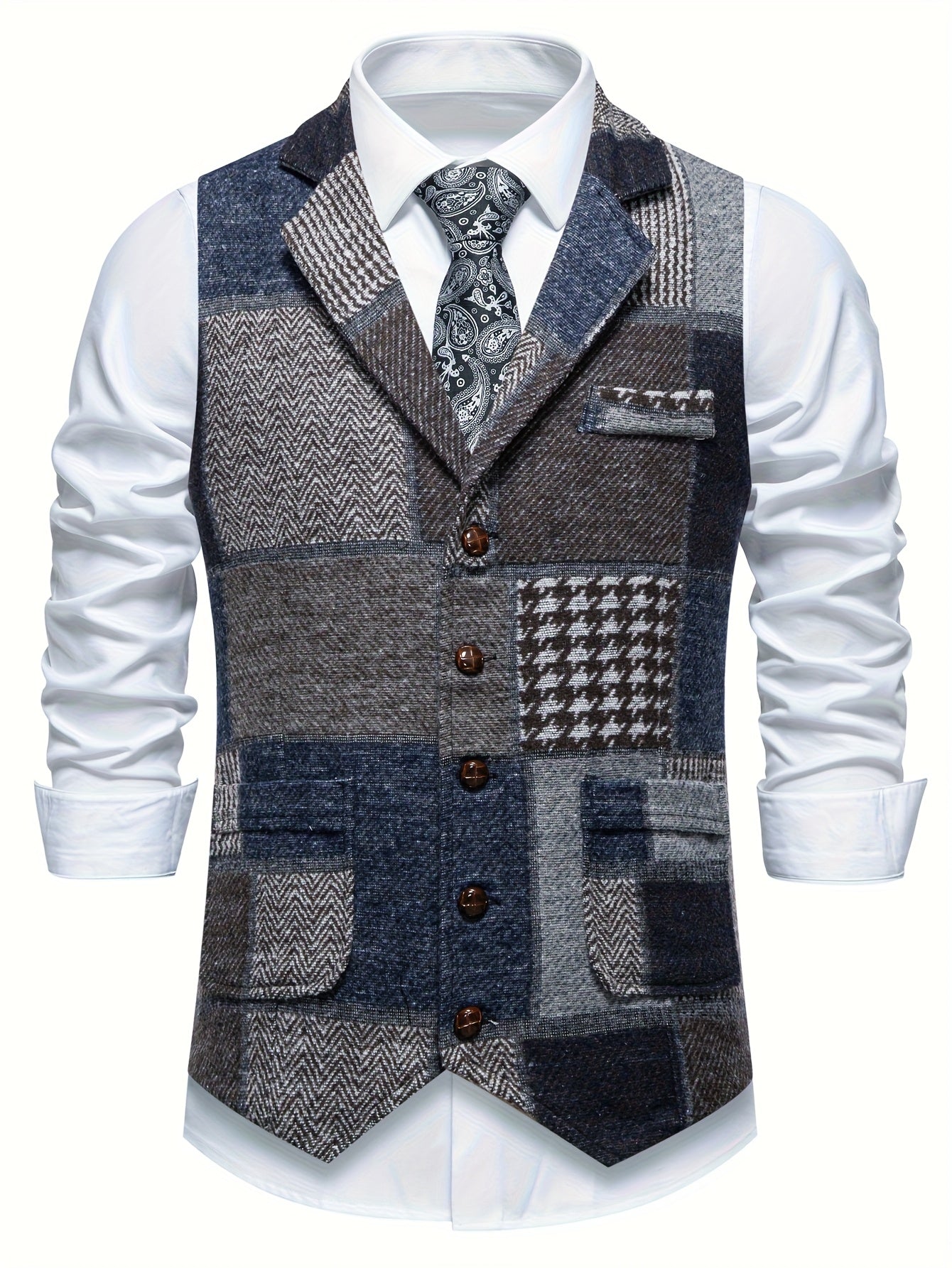 David - Classic Patchwork Vest