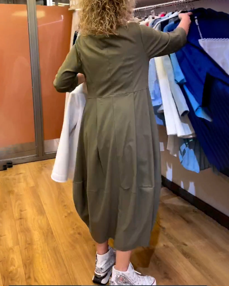 Carissa - Elegant Round Neck Dress