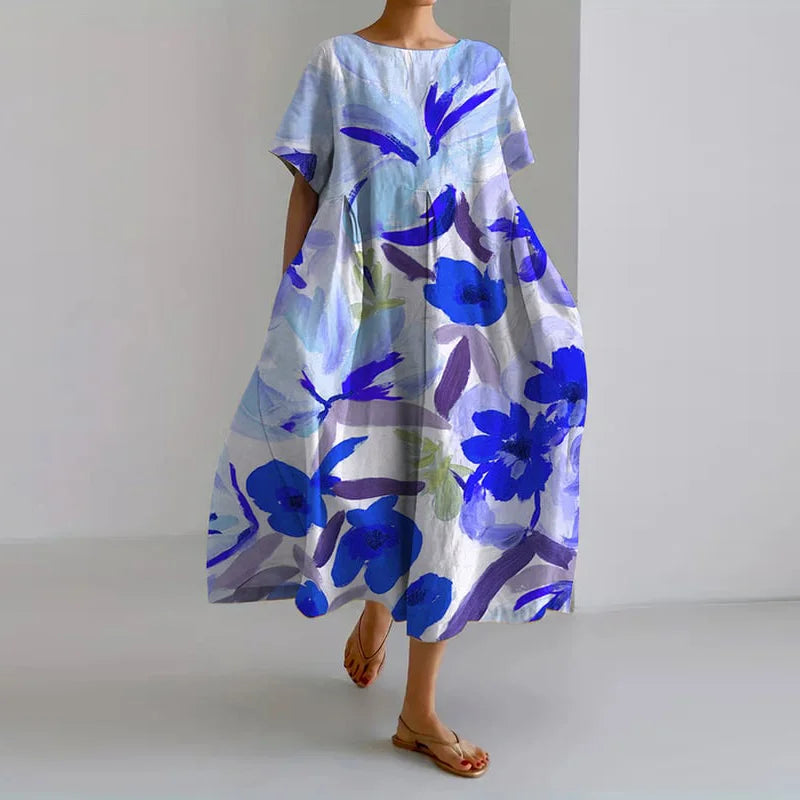 Sally – Floral Summer Dress with Flowing Fit