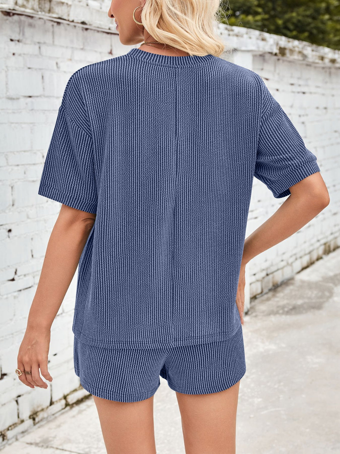 Tasha – Comfortable Ribbed Loungewear Set