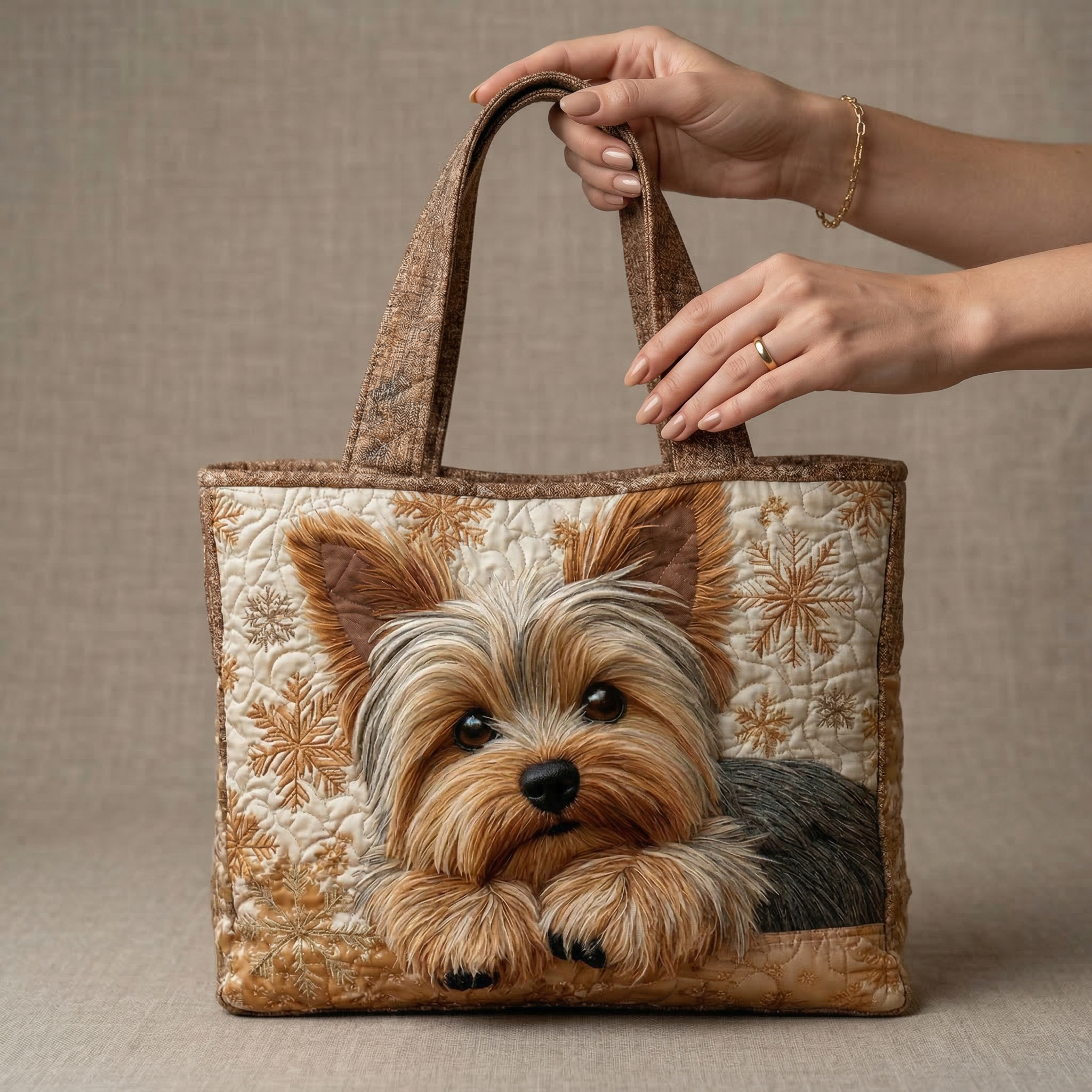 Pumpkin – Adorable Yorkshire Terrier Handmade Tote Bag