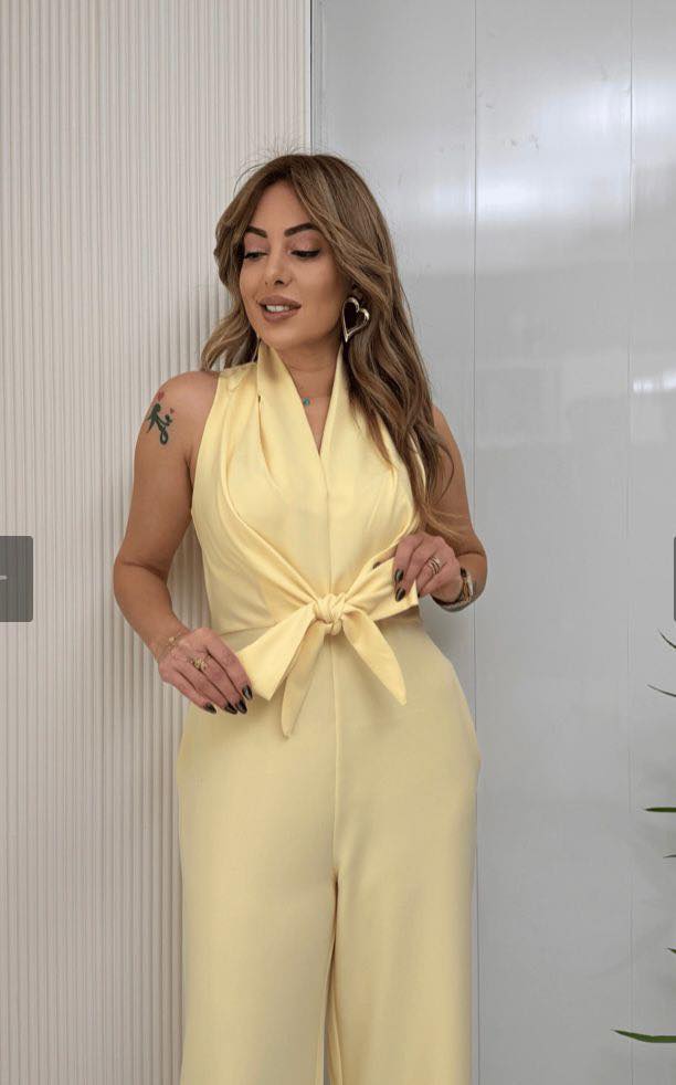 Fiona - Flowing Wide Leg Elegant Jumpsuit