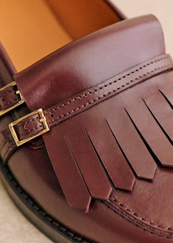 Siena – Brown Loafers with Buckle and Strap