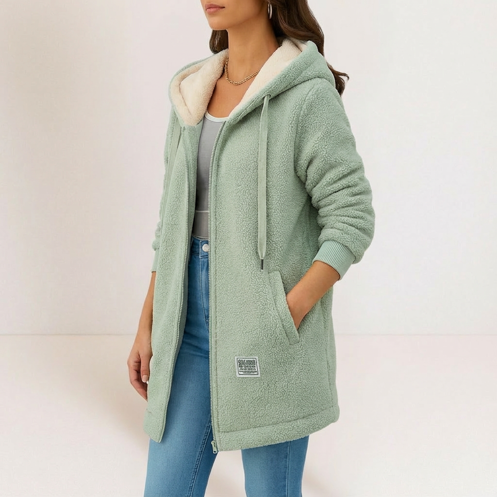 Delaney - Soft Fleece Hooded Jacket