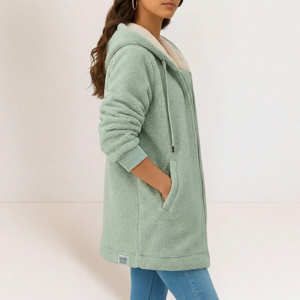 Delaney - Soft Fleece Hooded Jacket