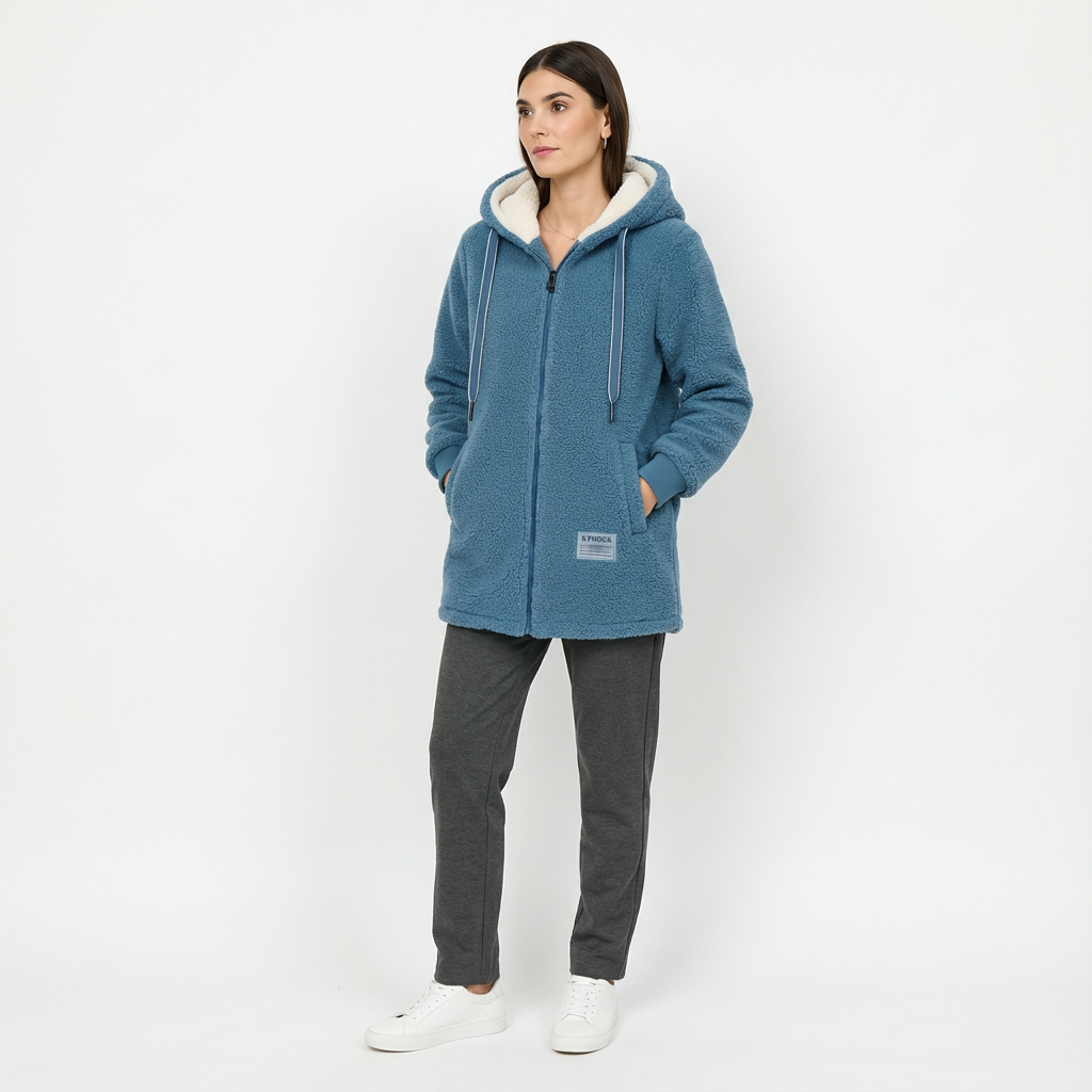 Delaney - Soft Fleece Hooded Jacket