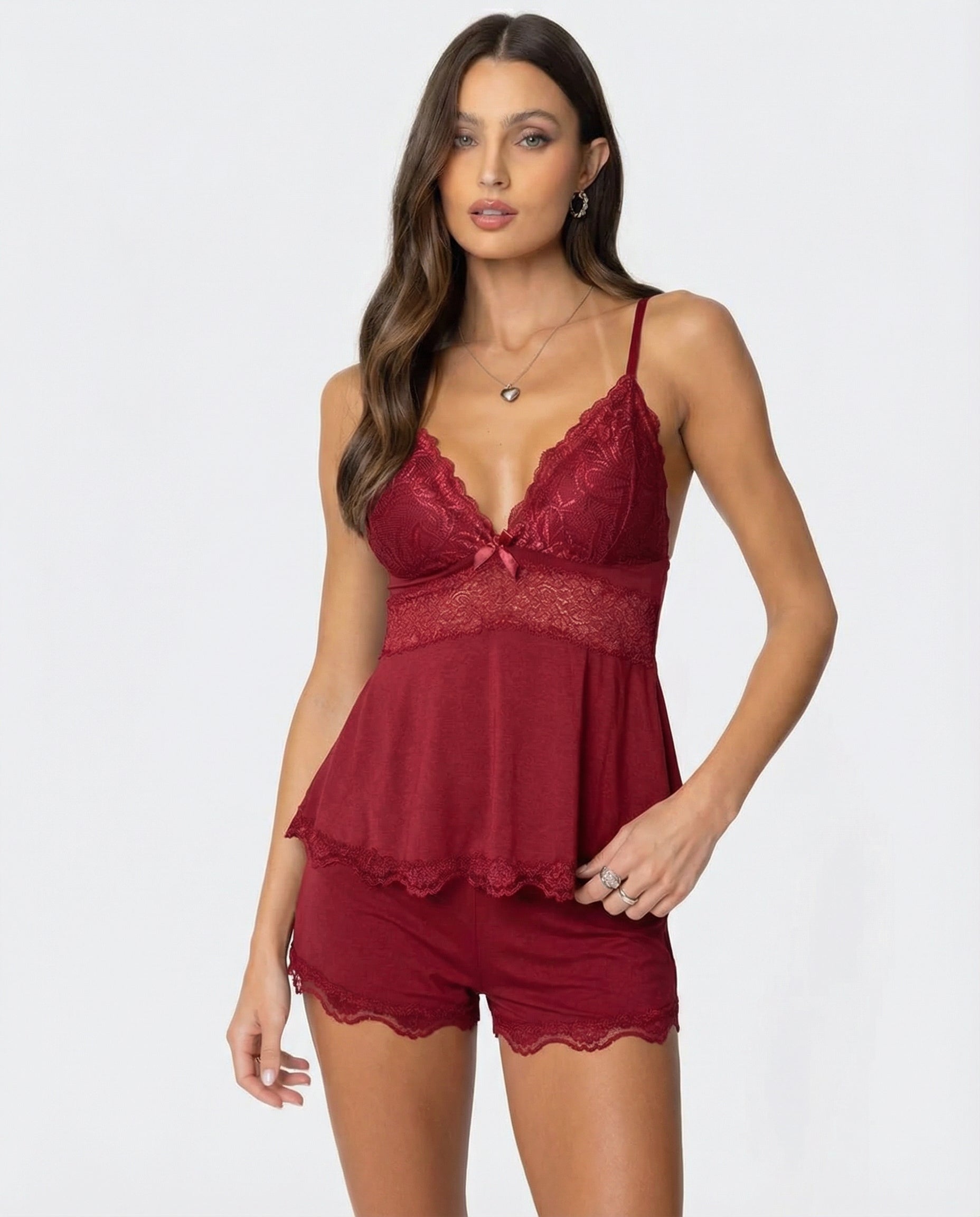Stacy - Midnight Kiss Lace Set