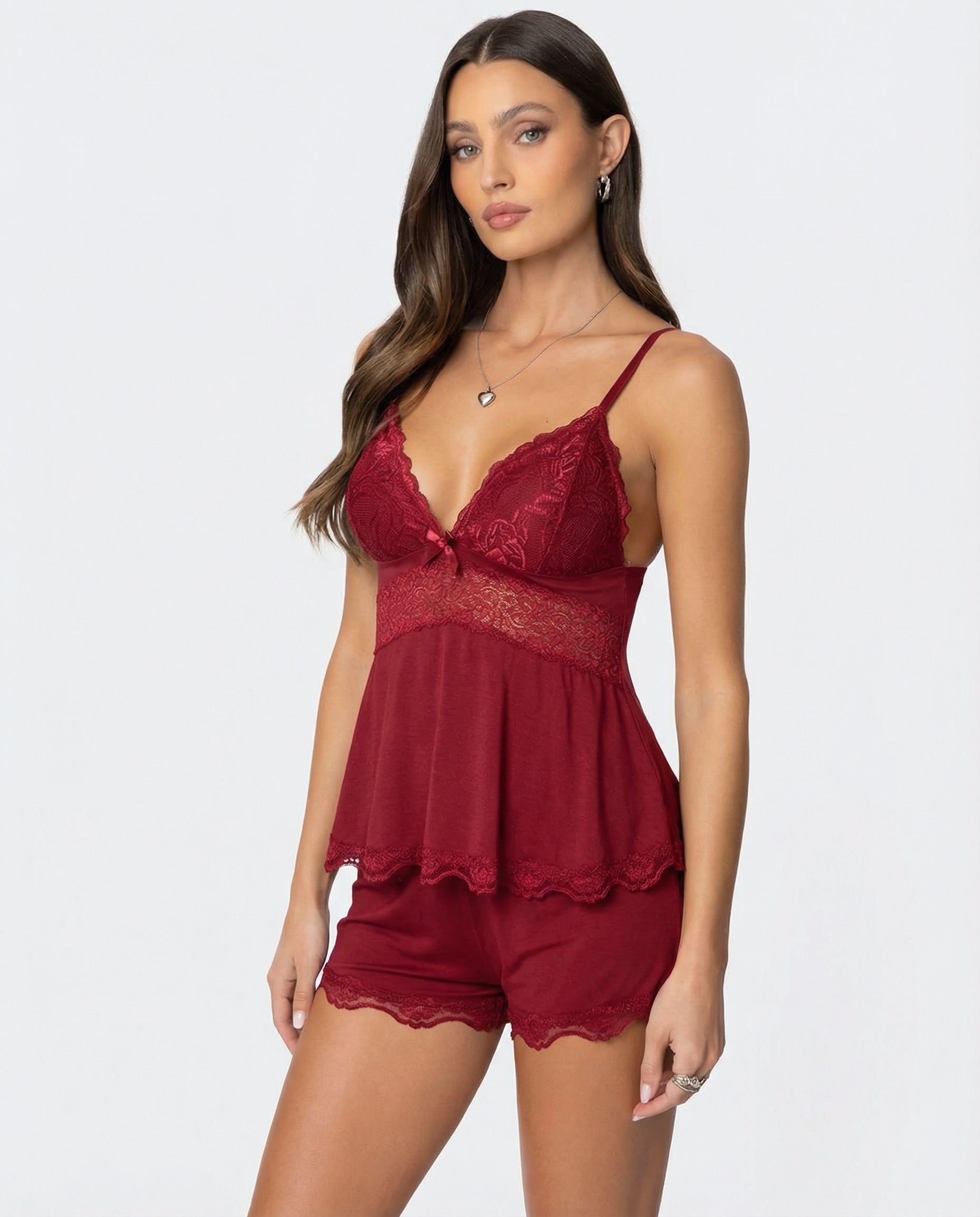 Stacy - Midnight Kiss Lace Set
