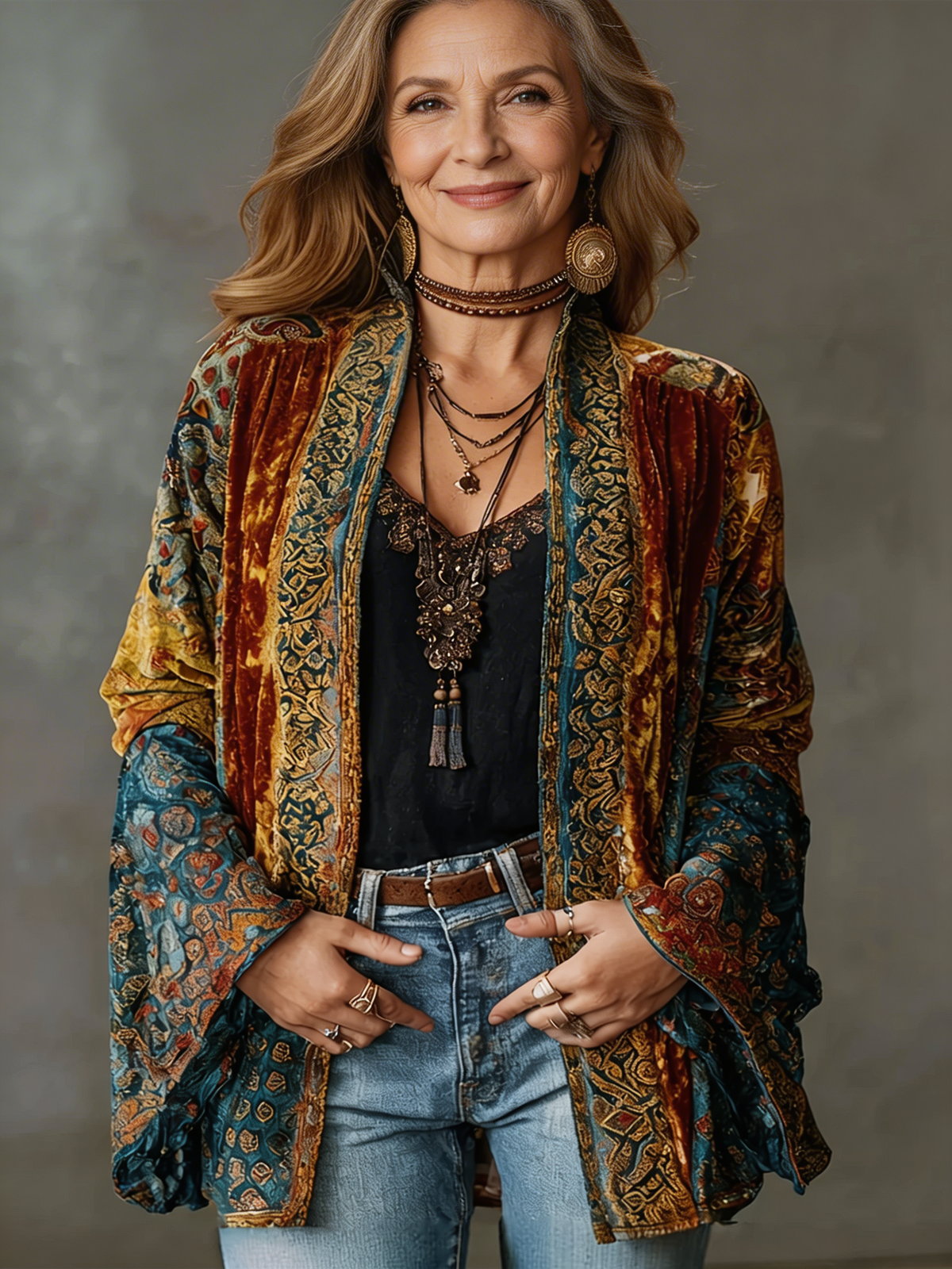 Alora - Boho Kimono Jacket