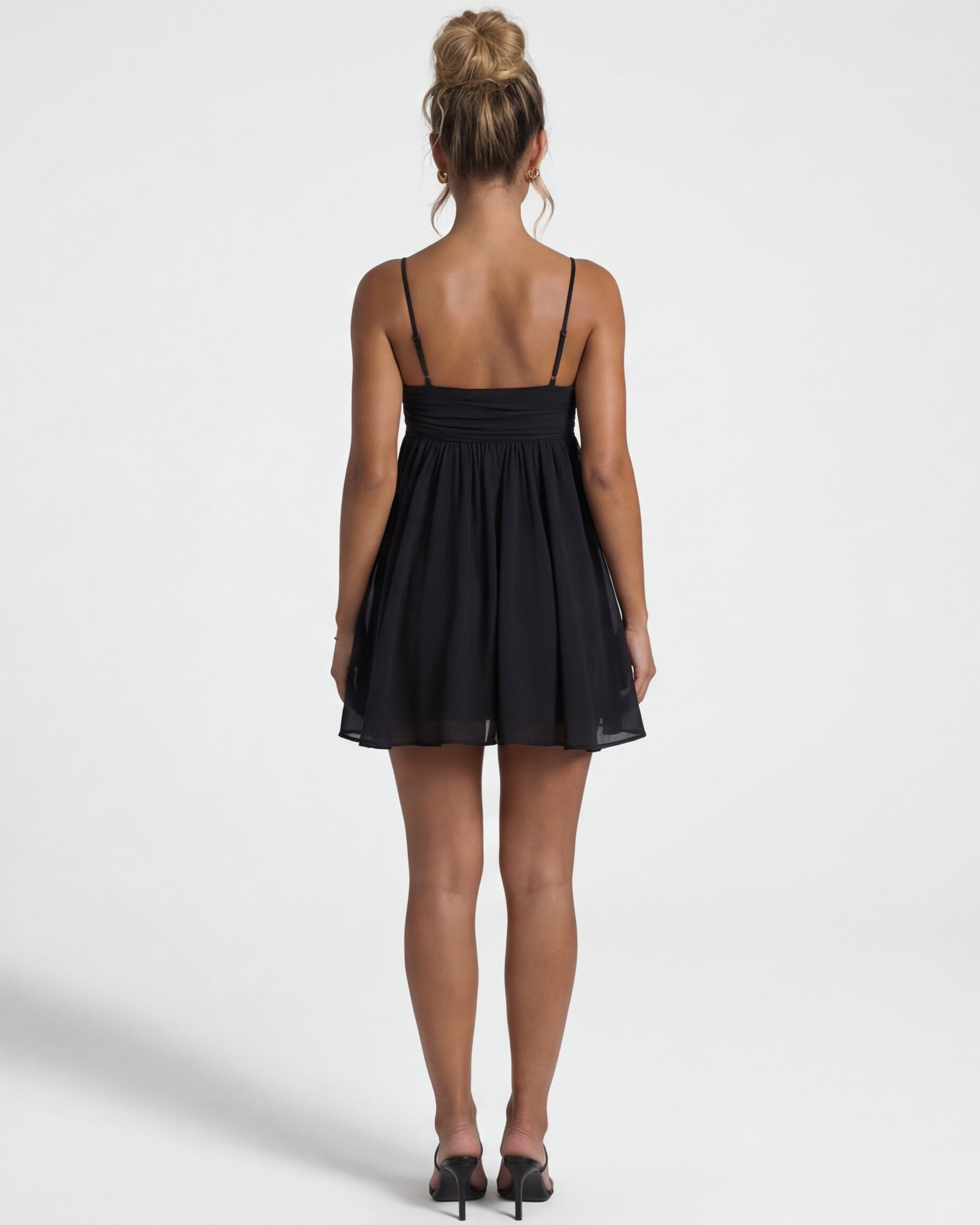 Rachel - Flowy Babydoll Mini Dress