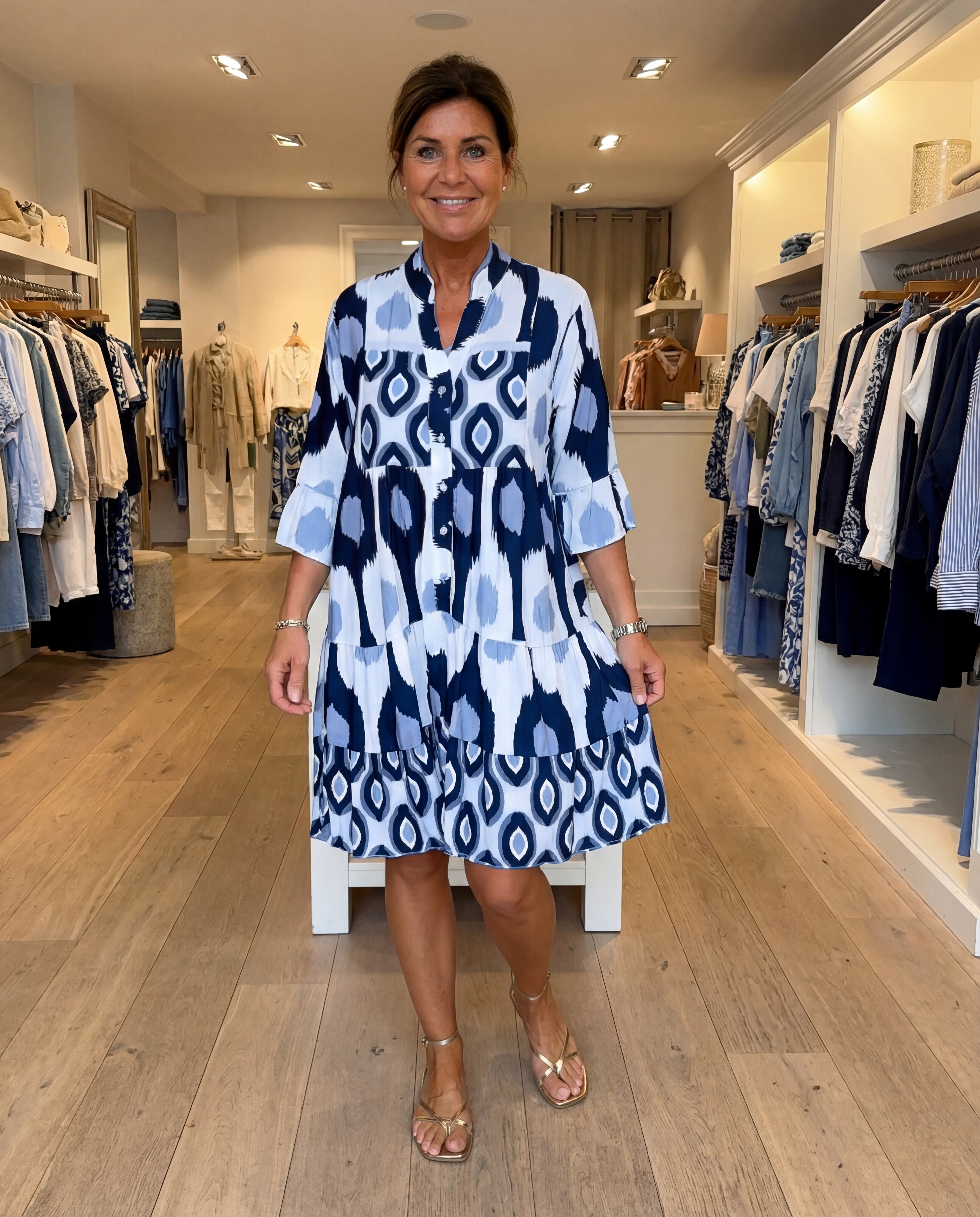 Audrey - Tummy Hiding Flowing Spring Dress