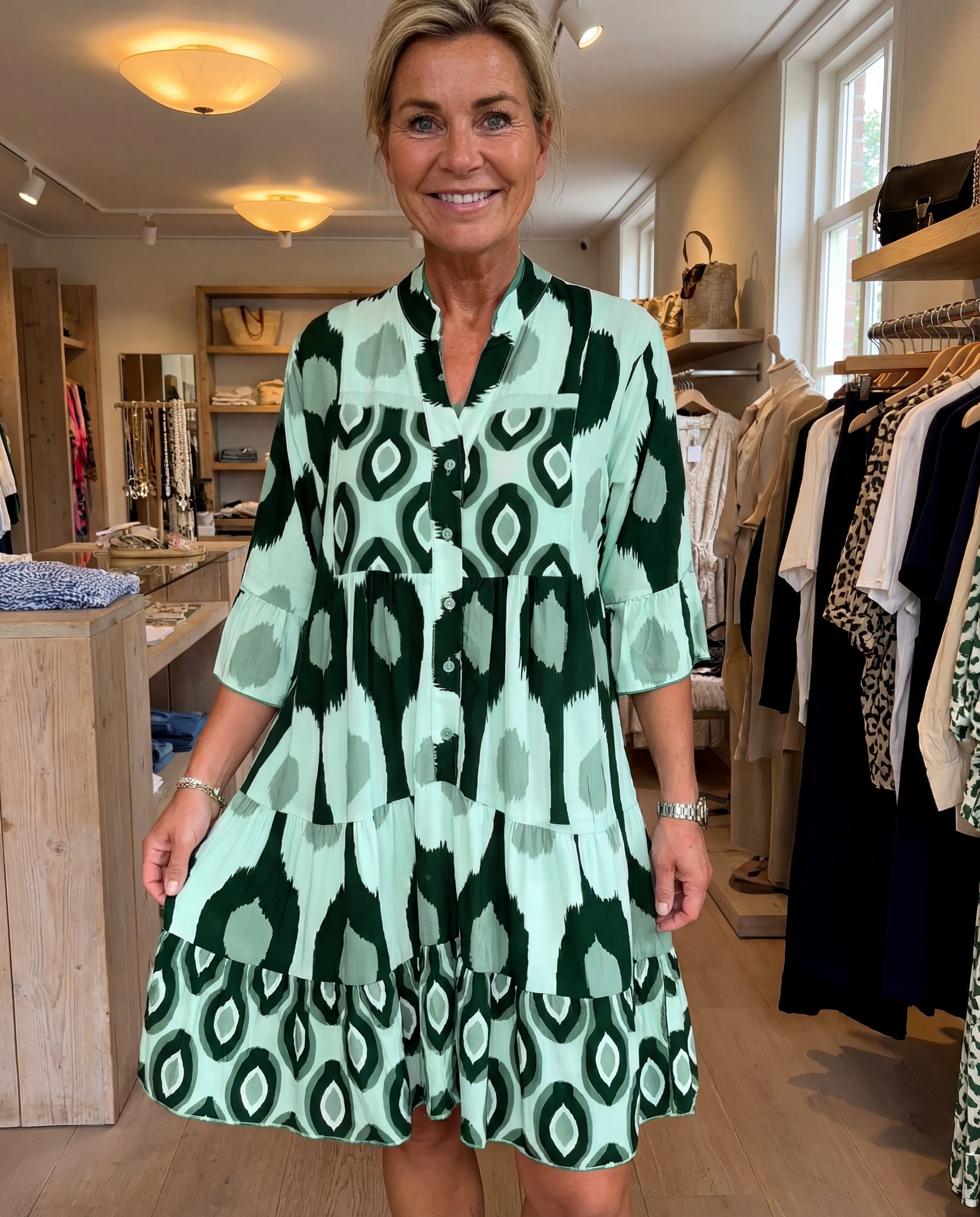 Audrey - Tummy Hiding Flowing Spring Dress