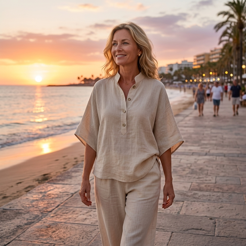 Kate - Cotton and Linen Casual Set