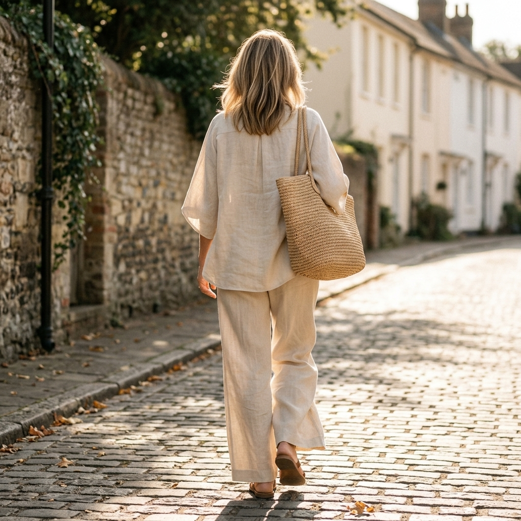 Kate - Cotton and Linen Casual Set