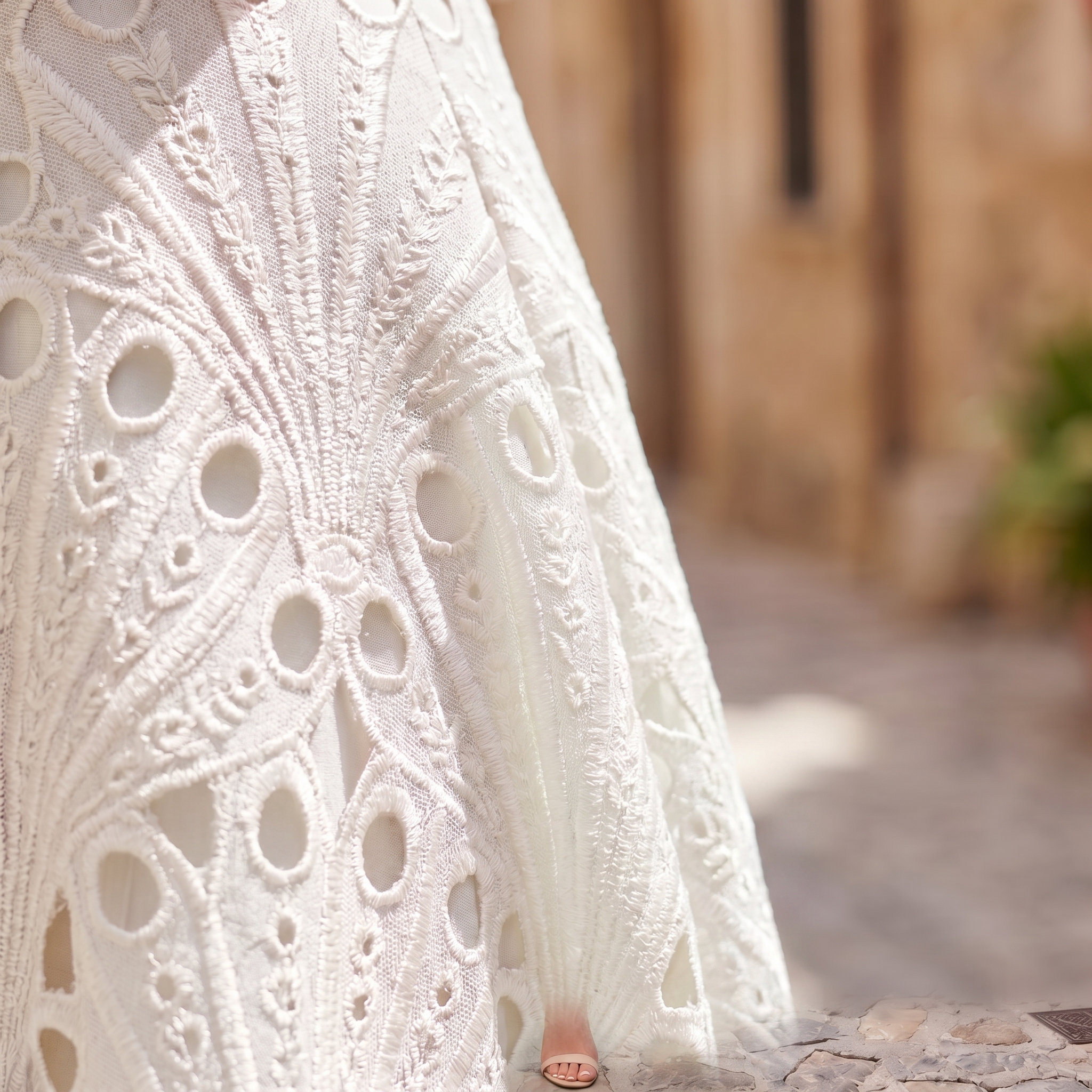 Cynthia - Lace High-Neck Midi Dress