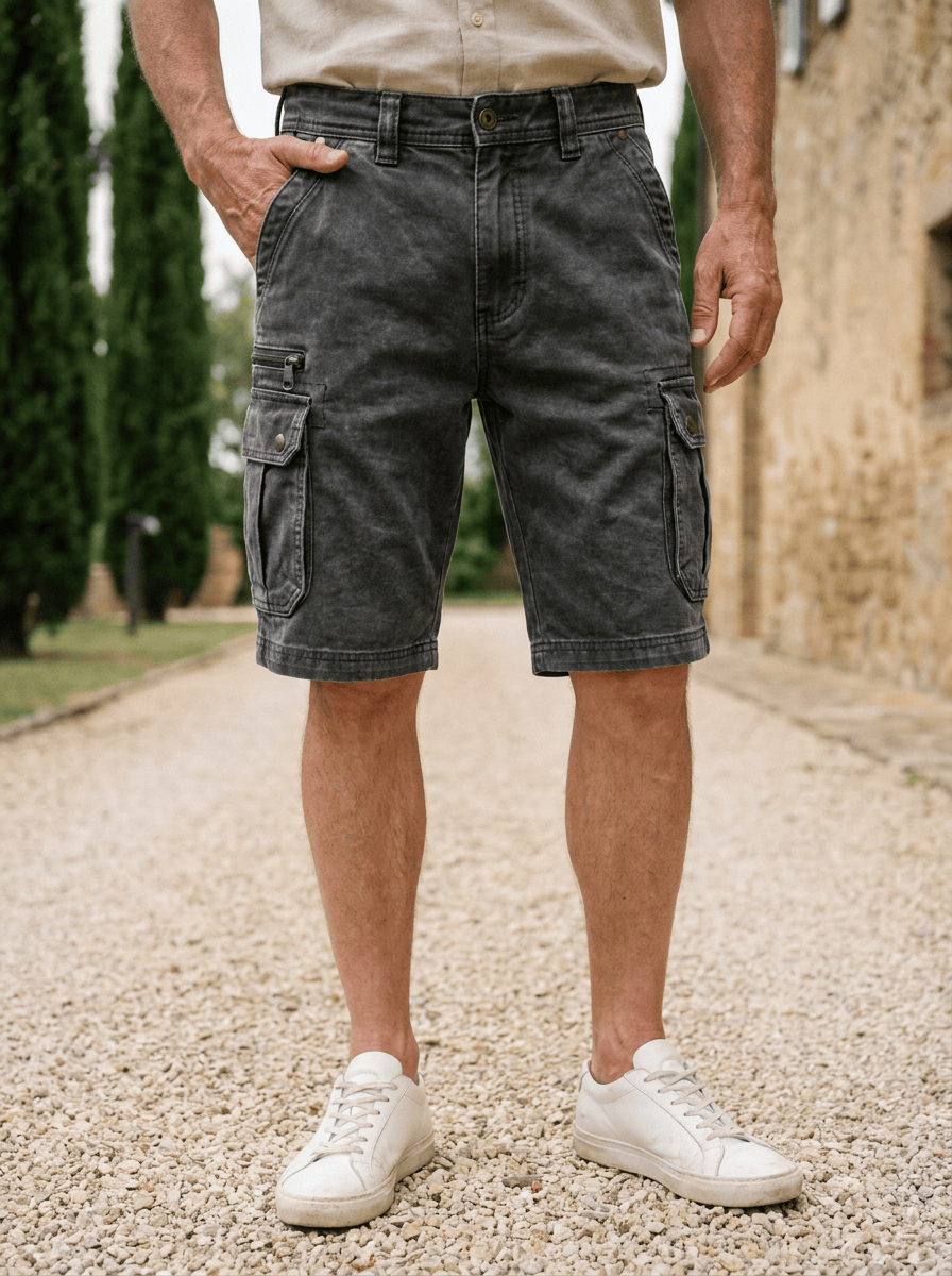 Donald - Functional Denim Cargo Shorts