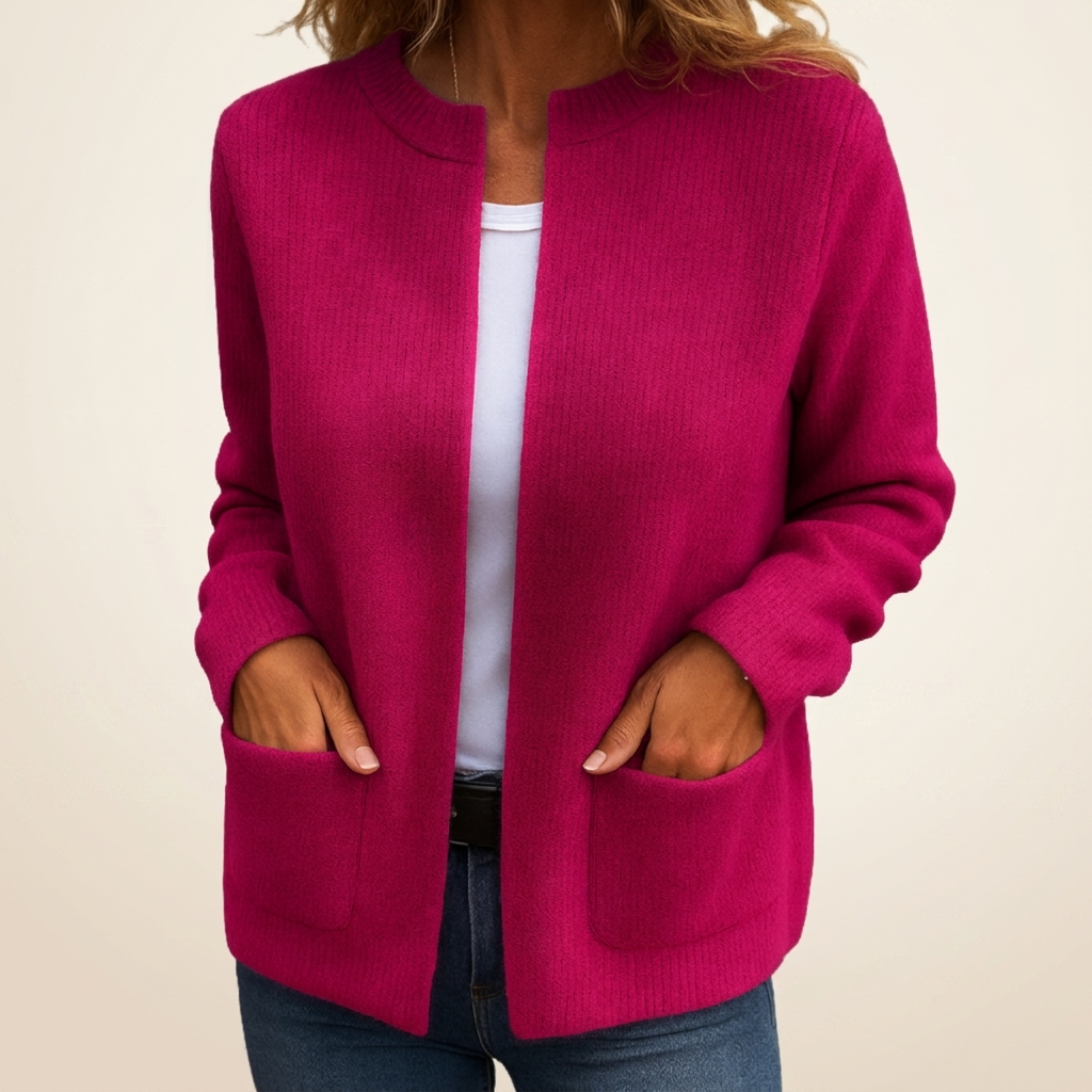 Veda - Warm Knit Zip Cardigan