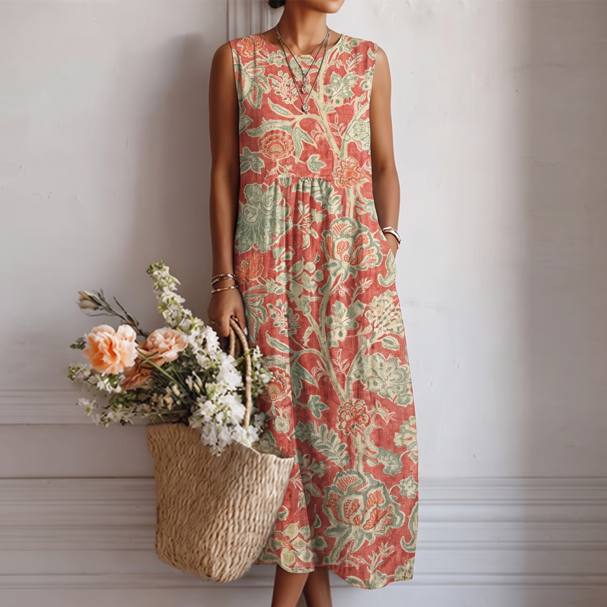 Veronica – Effortless Midi Day Dress