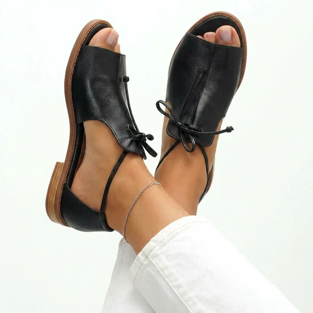 Edna - Adjustable Lace-Up Sandals