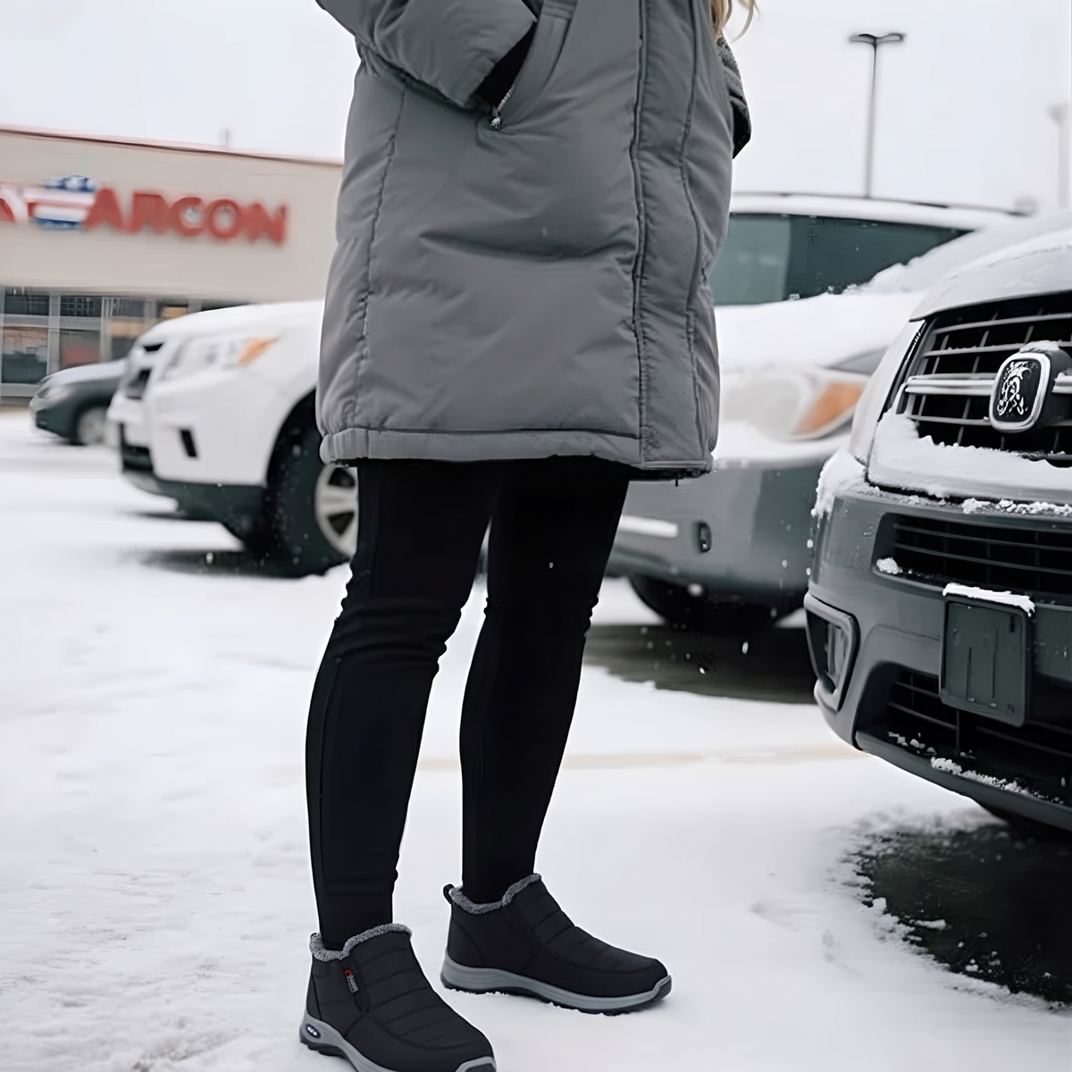 Brooklyn - Quilted Waterproof Slip-On Ankle Boots