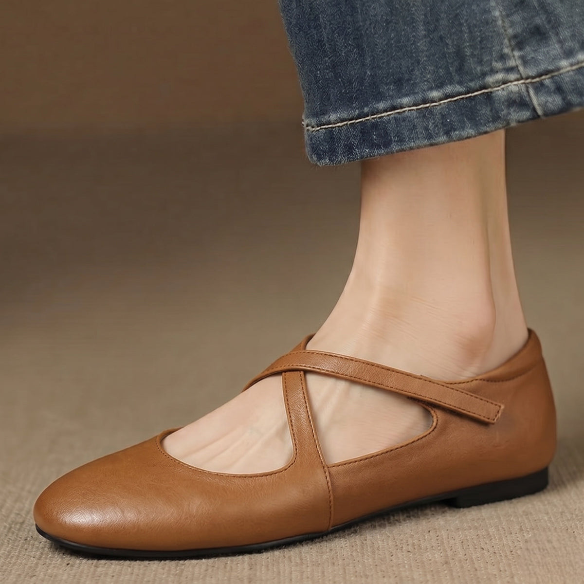 Laurel - Genuine Leather Flats