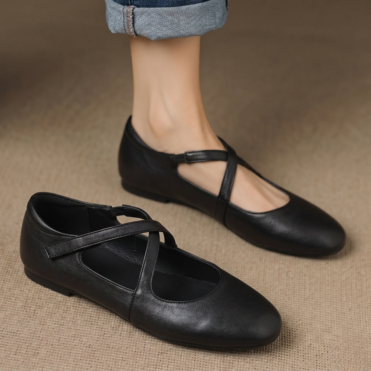 Laurel - Genuine Leather Flats