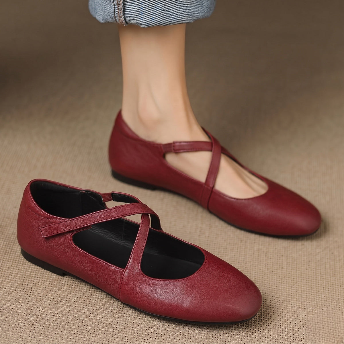 Laurel - Genuine Leather Flats