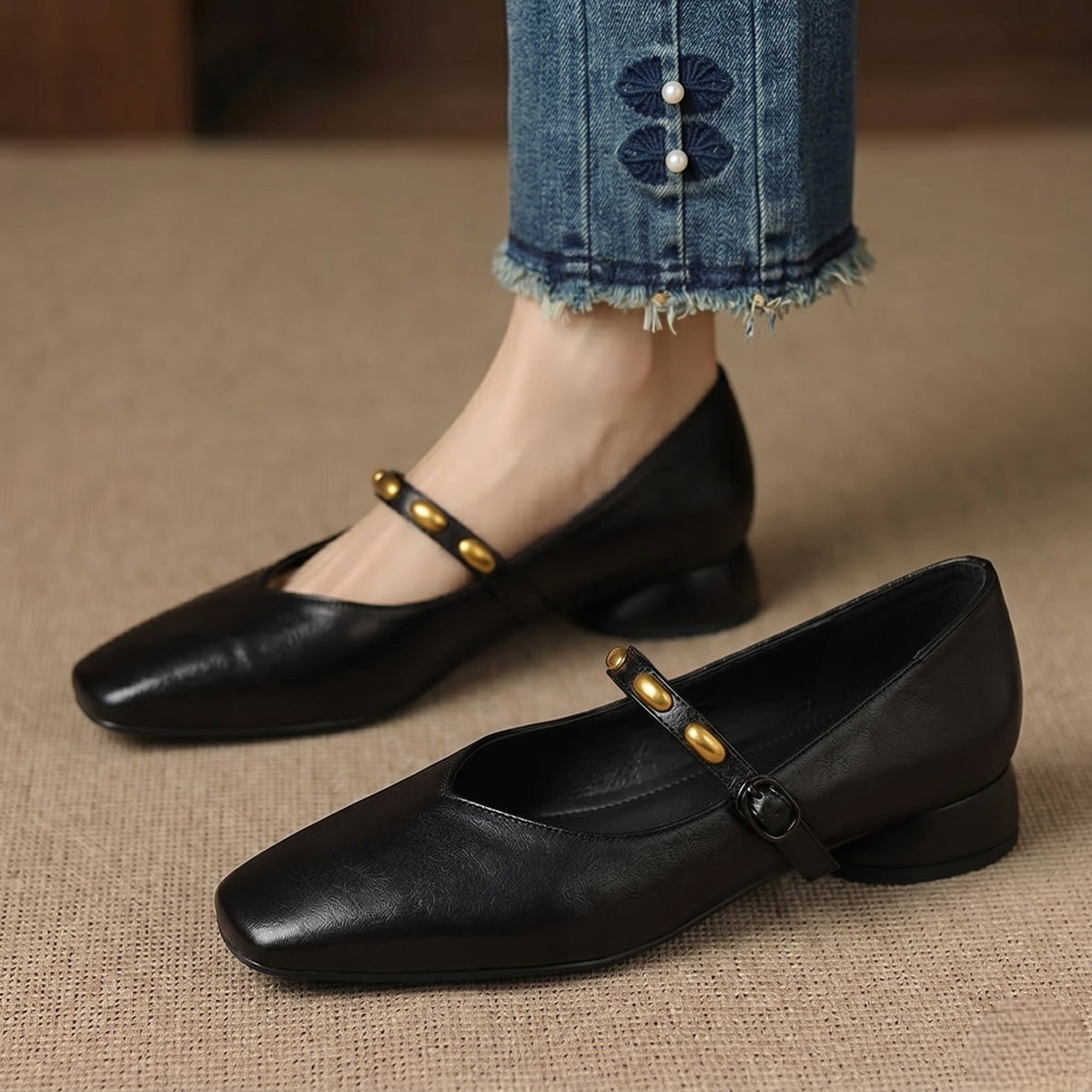 Aubrey - Genuine Leather Flats