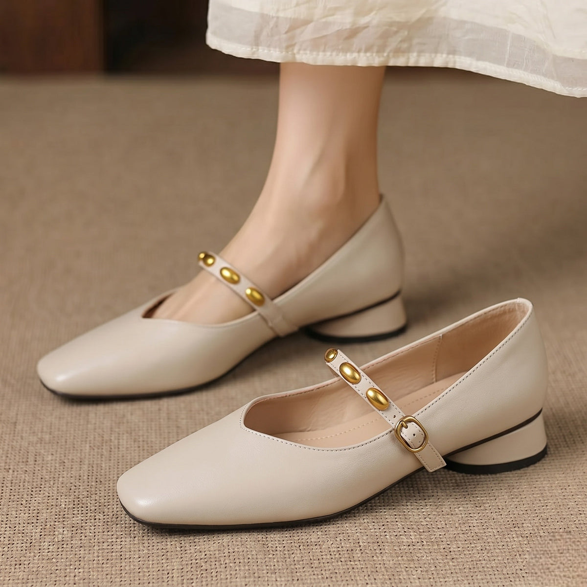 Aubrey - Genuine Leather Flats