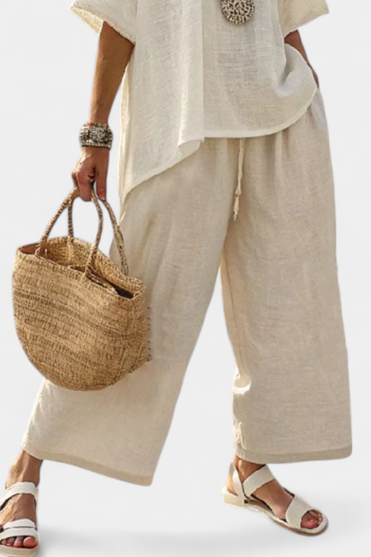 Bea – Essential Comfortable Shirt and Wide-Leg Pants