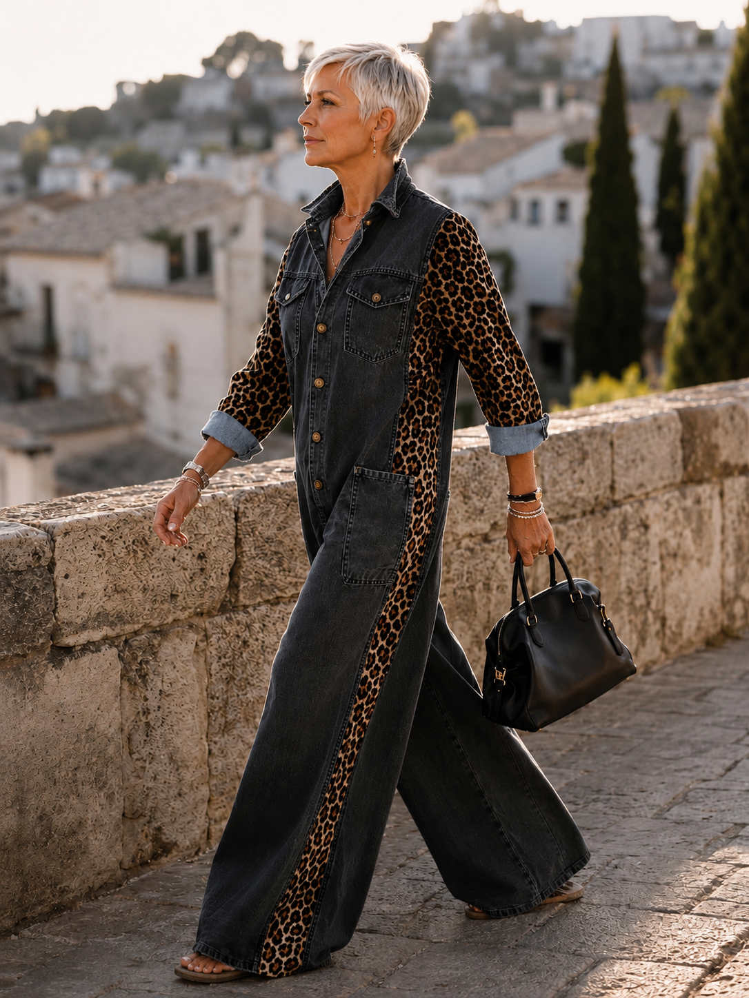 Emma – Relaxed Denim One-Piece Jumpsuit