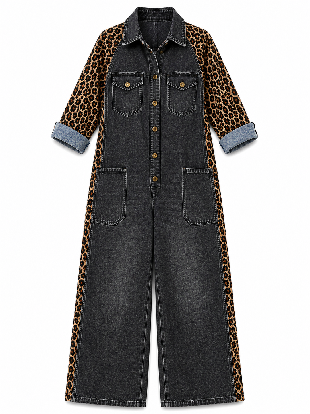 Emma – Relaxed Denim One-Piece Jumpsuit