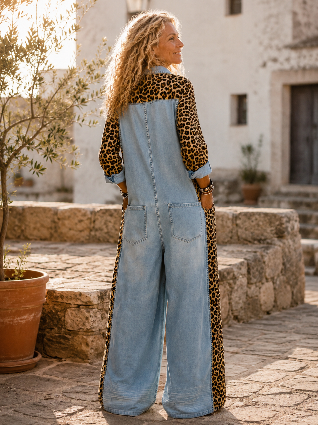 Emma – Relaxed Denim One-Piece Jumpsuit