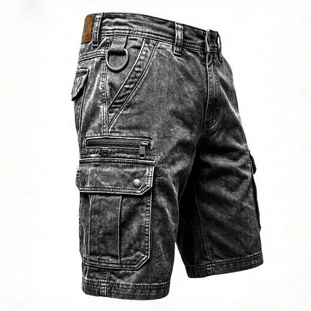 Donald - Functional Denim Cargo Shorts