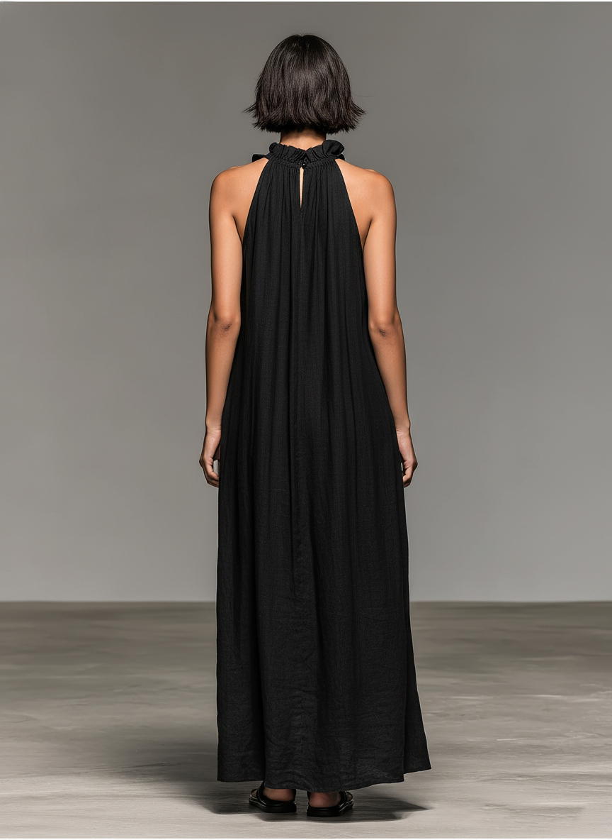 Blakely – Ruffled Sleeveless Maxi Dress