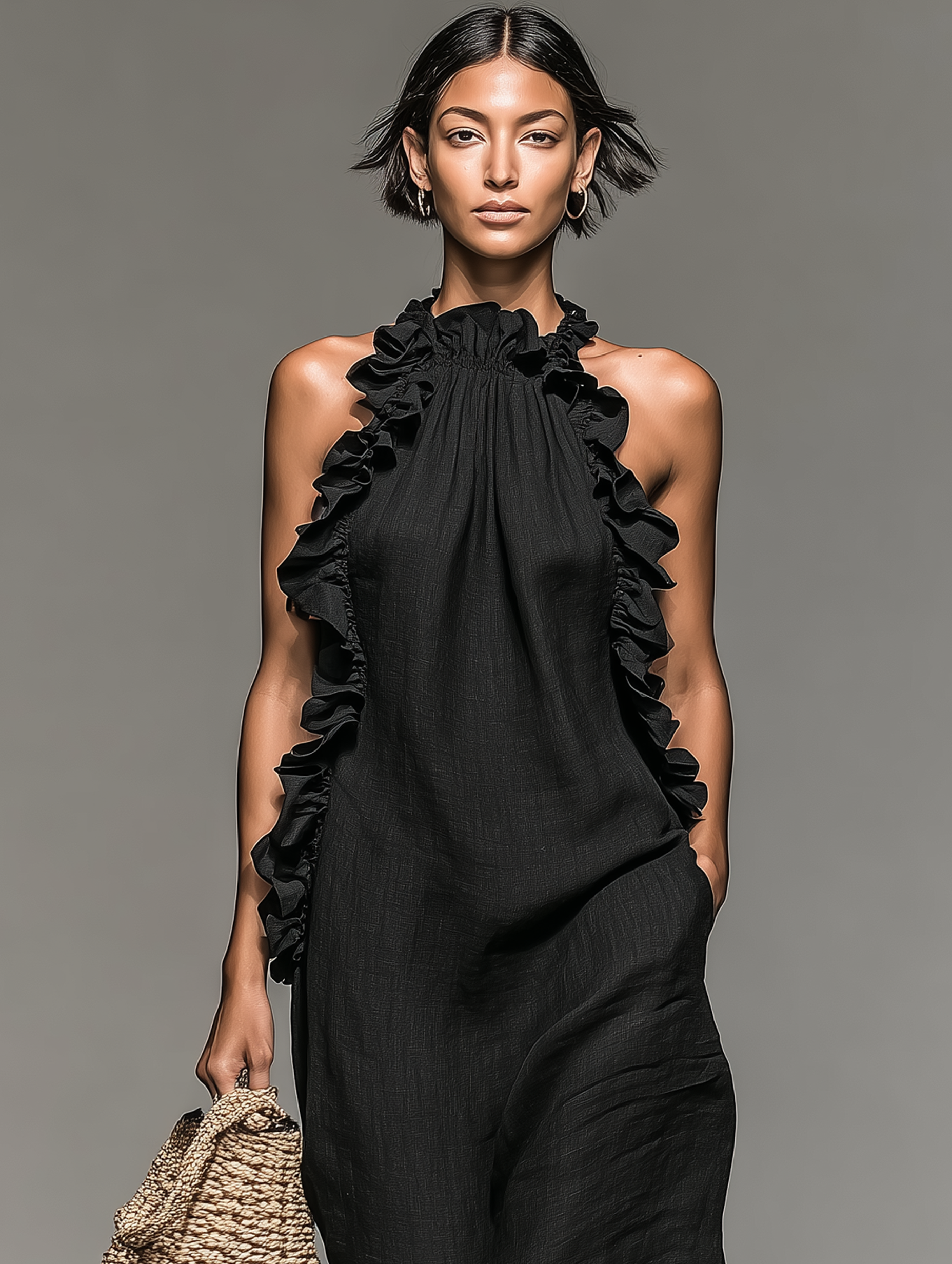 Blakely – Ruffled Sleeveless Maxi Dress