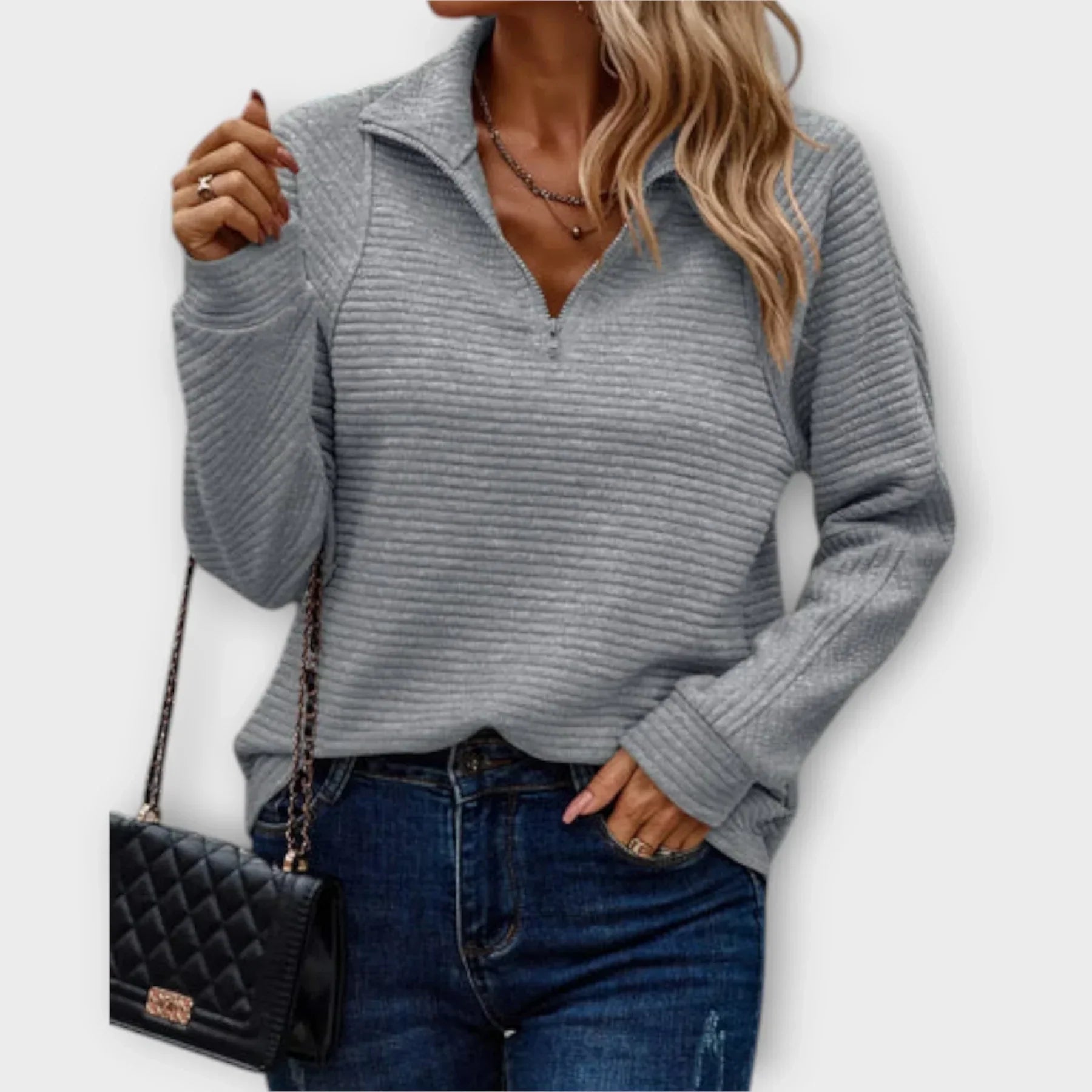 Elsa – Half-Zip Pullover for Effortless Style and Comfort