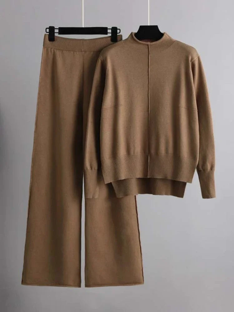 CAROLINE - KNITTED THICK WARM OVERSIZED Sweater Pants SET