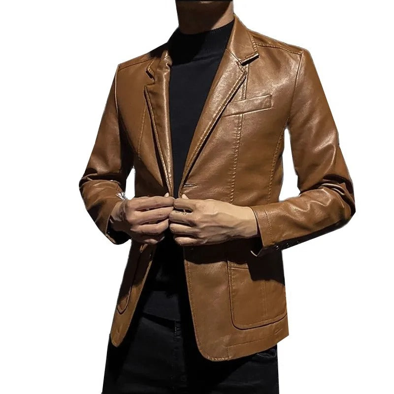 Frank - Business Casual Leather Jacket