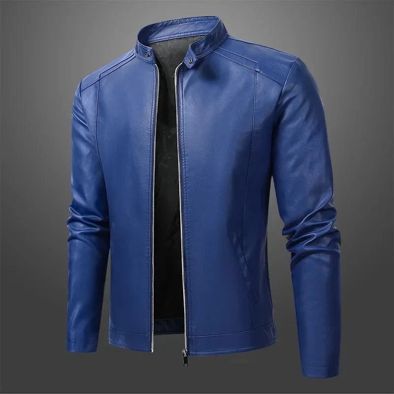 Julian - Elegant Men's Biker Leather Jacket