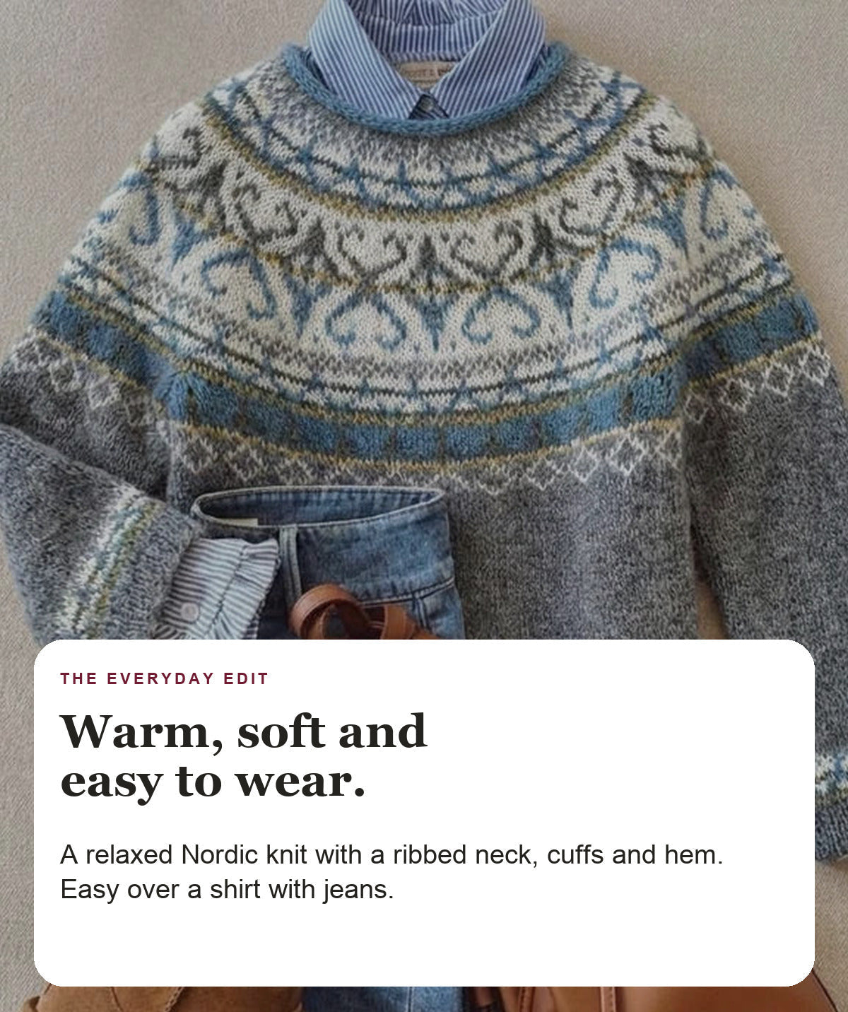 Azalea - Nordic Knit Sweater