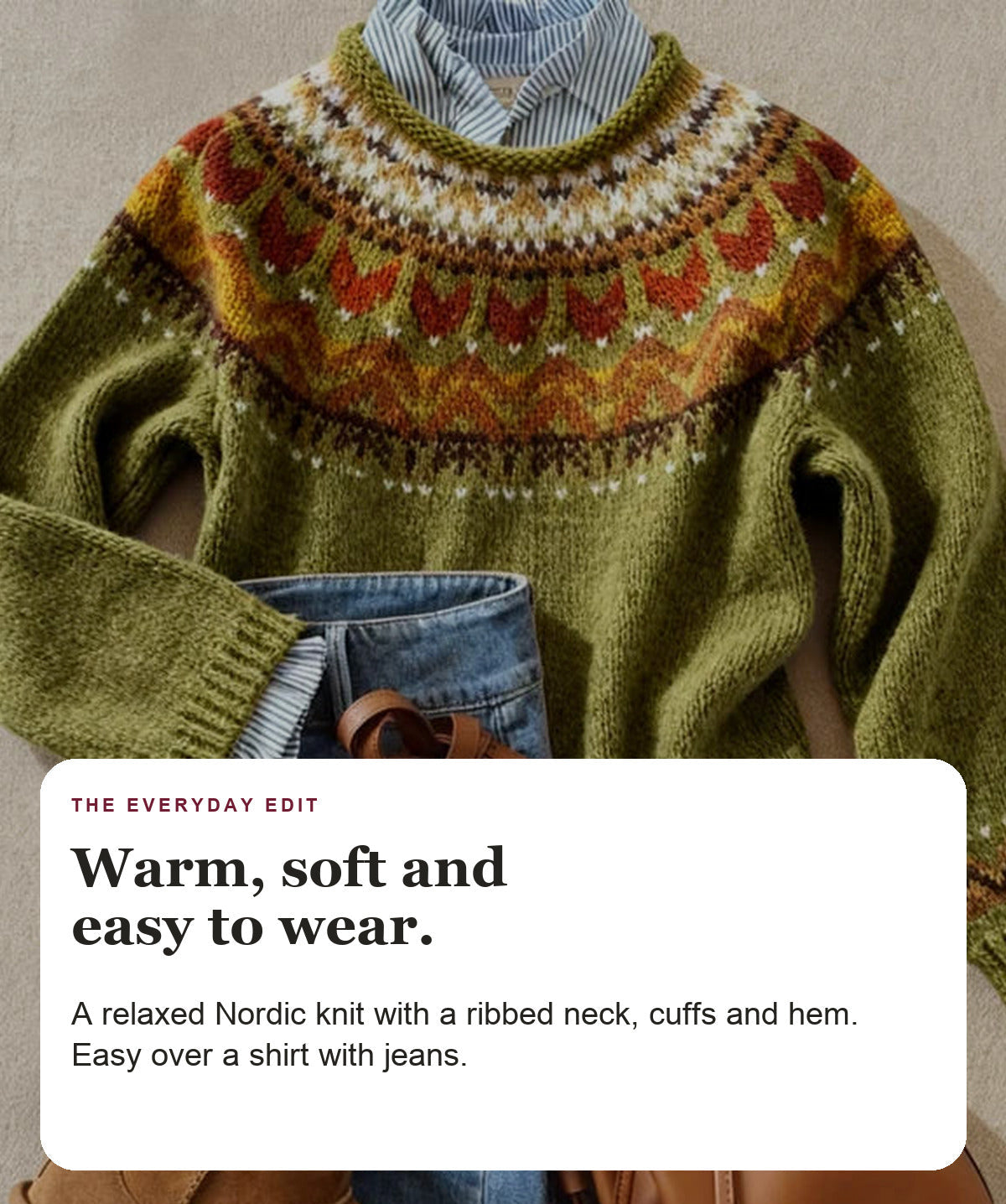 Amy - Nordic Knit Sweater
