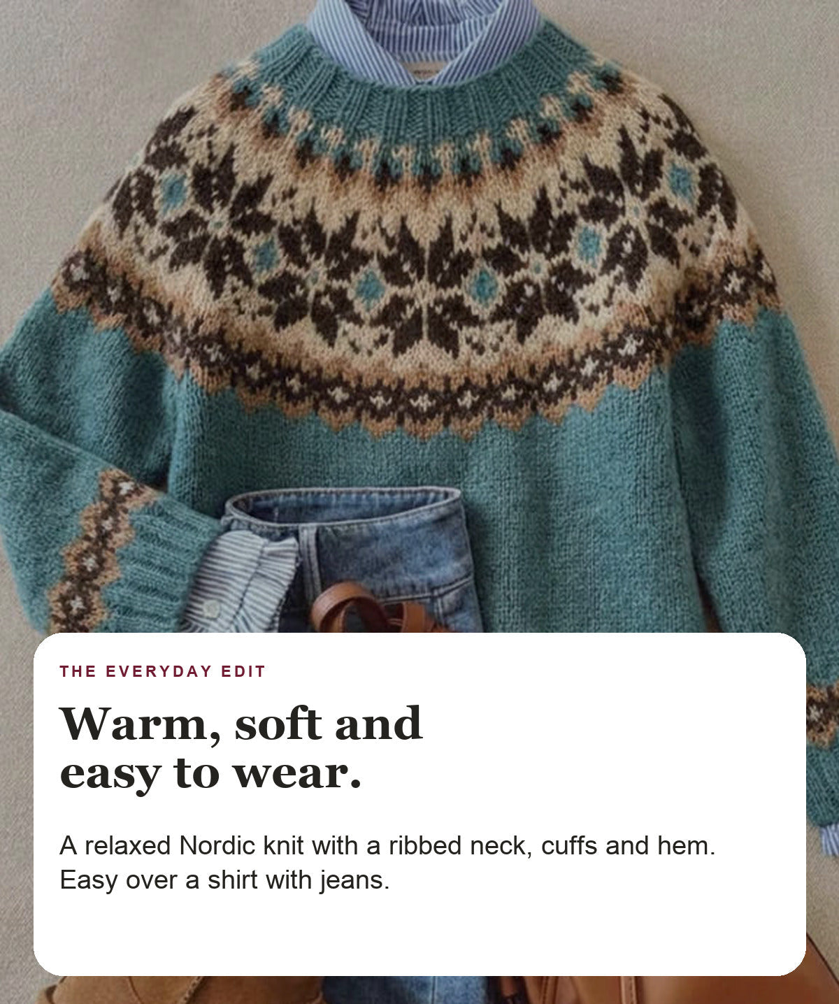 Aspen - Nordic Knit Sweater