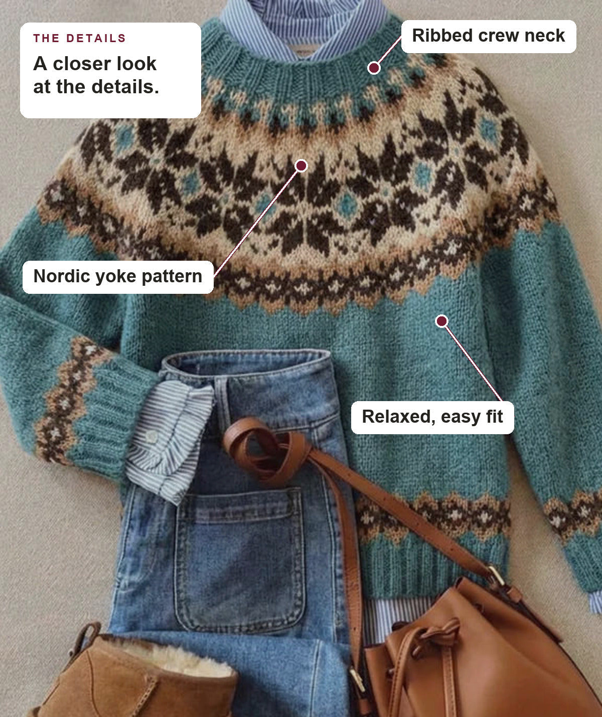 Aspen - Nordic Knit Sweater