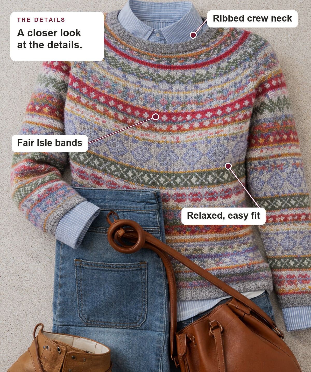 Laila - Fair Isle Knit Sweater