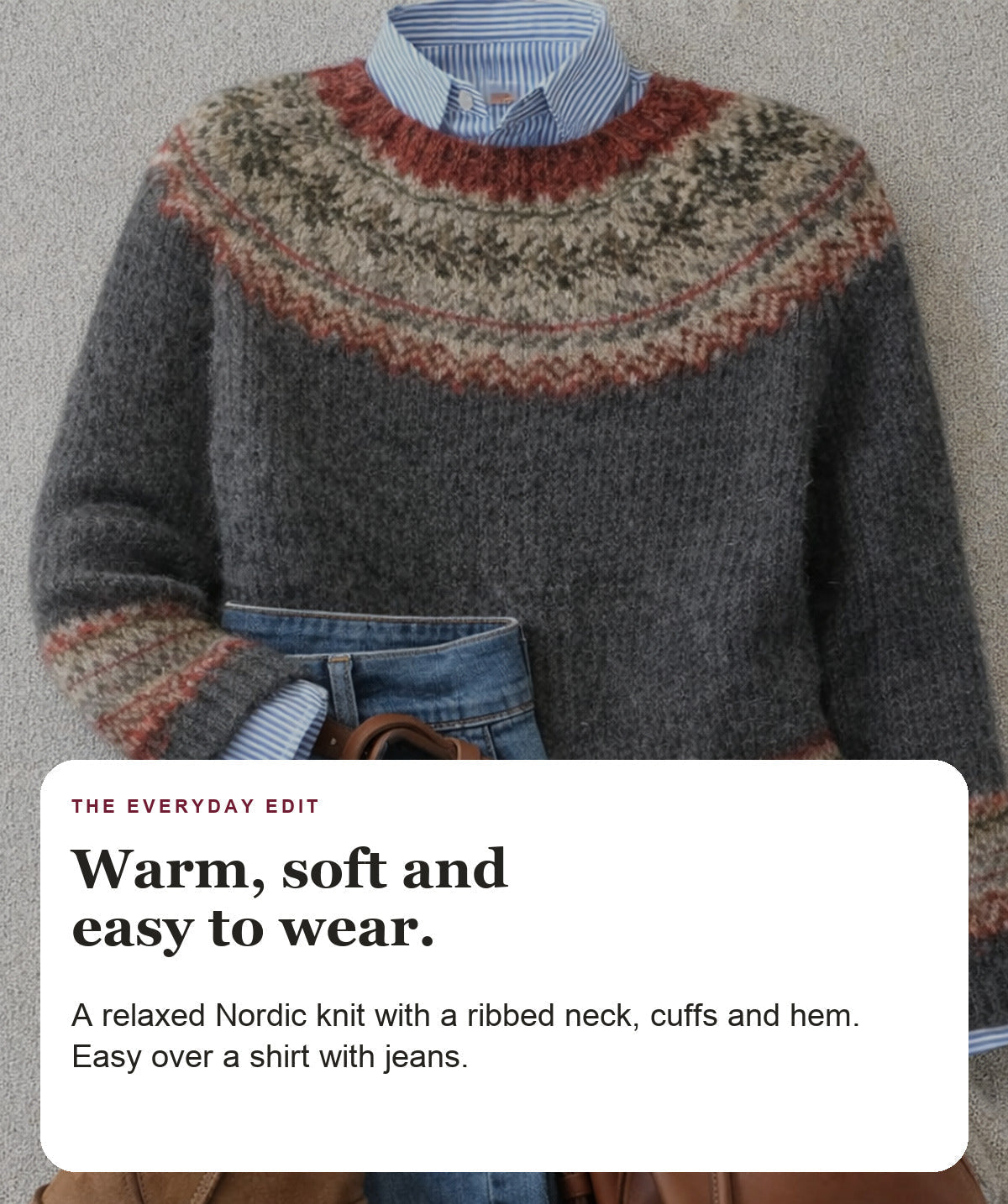 Vera - Nordic Knit Sweater